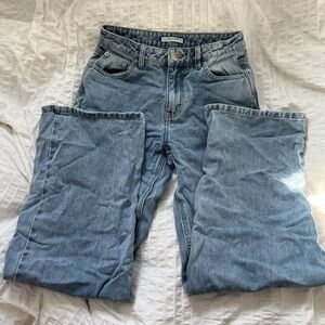 Peppermayo Keanna Low Rise Light Blue Wide Leg Baggy Denim Jeans